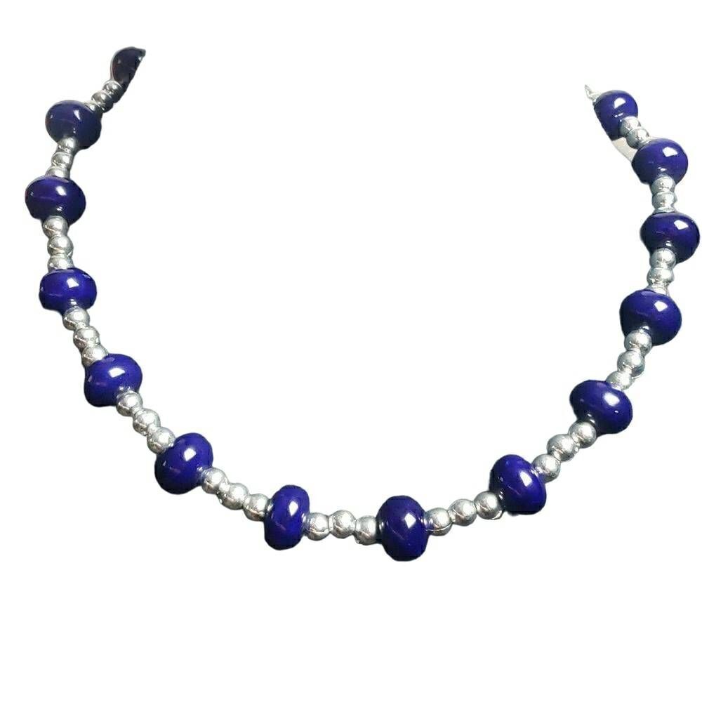 Vintage Blue and Silver Necklace